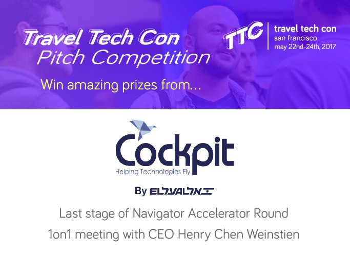 traveltechcon's tweet photo. Thx our sponsor @CockpitInnovate for giving winners of the TTC Pitch Comp 2 really cool prizes! Say no more! Apply: https://t.co/30UpkoumwO https://t.co/eWUIWBr1Zw