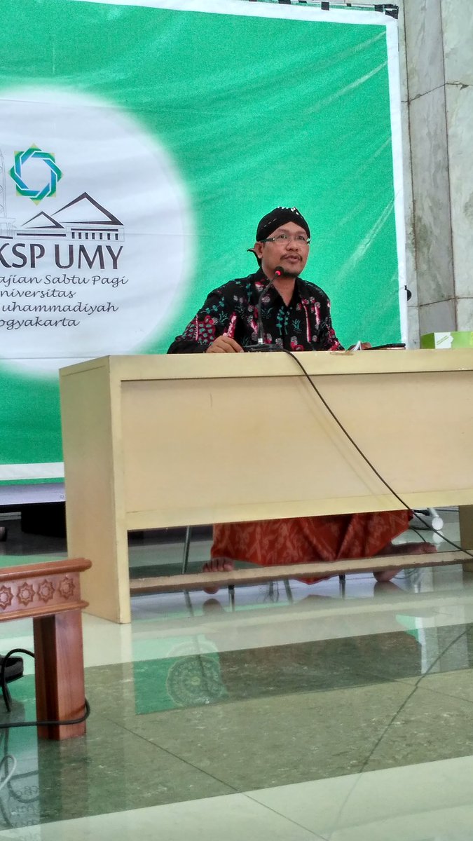Kajian Sabtu Pagi ini (06/05/17) bersama Ust. H. Tohari, S.Sy., S.Th.I., M.Si (Pengasuh rumah Tahfidz Buya Hamka Kulon Progo) <a href="/UMYogya/">UMY</a>