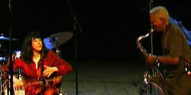 Kidd Jordan, 81 today, works tenor sax magic with me on viola @ Kerava Jazz Festival: Finland. Hear this music on CD:Live @ Kerava Jazz Fest