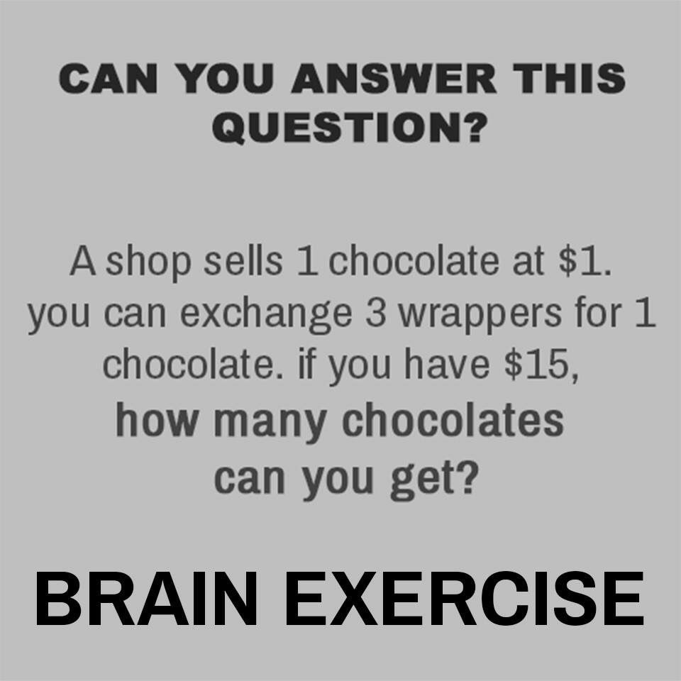 chandranjoy's tweet image. #BrainExcercise Can you answer?
