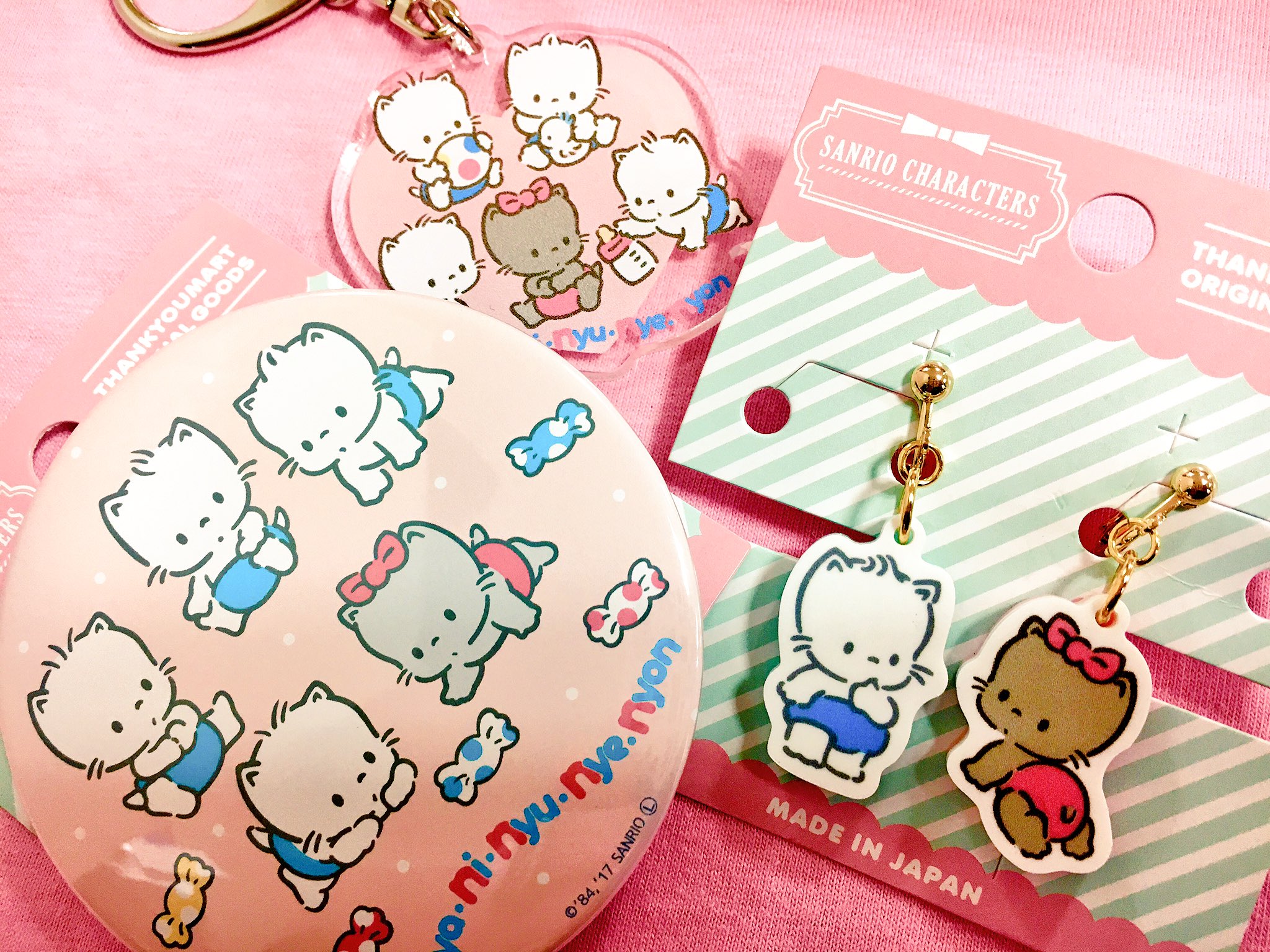 サンキューマートトナリエ宇都宮店 Nya Ni Nyu Nye Nyon サンキューマート 80sサンリオキャラクターズ ネコの赤ちゃん ニャニィニュニェニョンのグッズが本日より販売開始です もちろん全品 390 毎日がバーゲン価格です 欲しいと思ったらrt