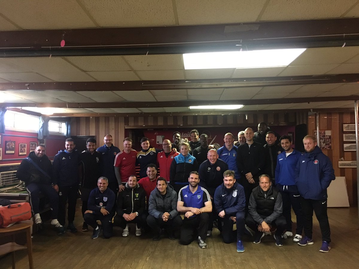 ESFLions's tweet photo. Thanks @AmateurFA &amp; @LondonFA for helping @ESFLions Coach Marc's coaching progression on The Youth Module 3! Great group &amp; instructors too! https://t.co/NVBmdfi4E0