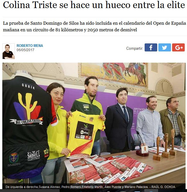 ¡gracias <a href="/correodeburgos/">El Correo de Burgos</a>! elcorreodeburgos.com/noticias/depor… <a href="/ColinaTriste/">Colina Triste</a> <a href="/RFECiclismo/">Real Federación Española de Ciclismo</a> <a href="/FJyD/">Fundación Jóvenes y Deporte 🅵🅹🆈🅳 💚🤍🖤</a> <a href="/lachinatacom/">La Chinata</a> <a href="/ecopilas/">@ecopilas</a> <a href="/Specialized_ESP/">Specialized España</a> <a href="/SPIUKSportline/">SPIUK</a>