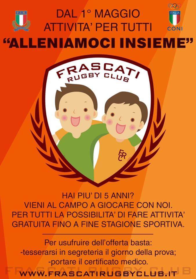 Ti aspettiamo allo Stadio del Rugby di Cocciano!!
#frc #frascatirugbyclub #rugby #minirugby #alleniamociinsieme