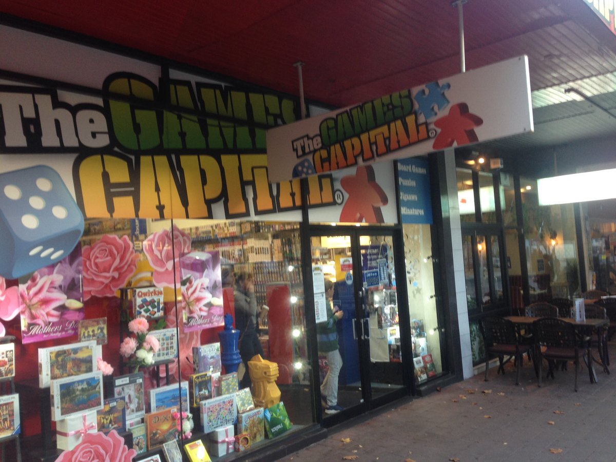 JesseMax29's tweet photo. @CL_Moore biggest board game shop I've ever seen in Canberra https://t.co/WkYzCpEJwf