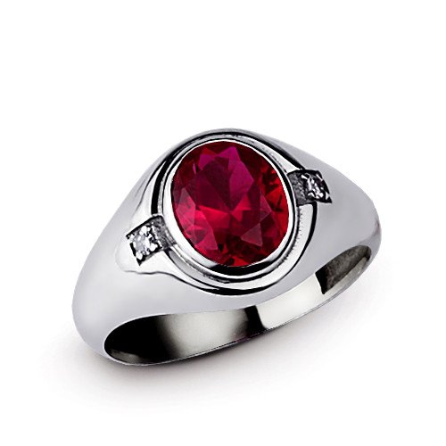 jewelsformen's tweet image. Men's Classic Ring with Red Ruby 4.94tcw and Genuine Diamonds in.. seethis.co/eK660/ #mensgemstonering #ringforman #mensrubyring