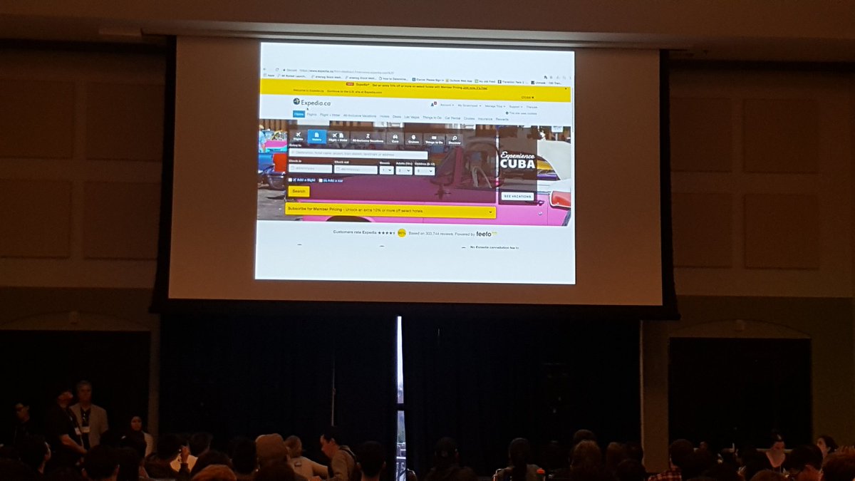 UCLADataFest's tweet photo. And the data is from ... @Expedia !!! #UCLAdatafest https://t.co/34mL6xb8CL