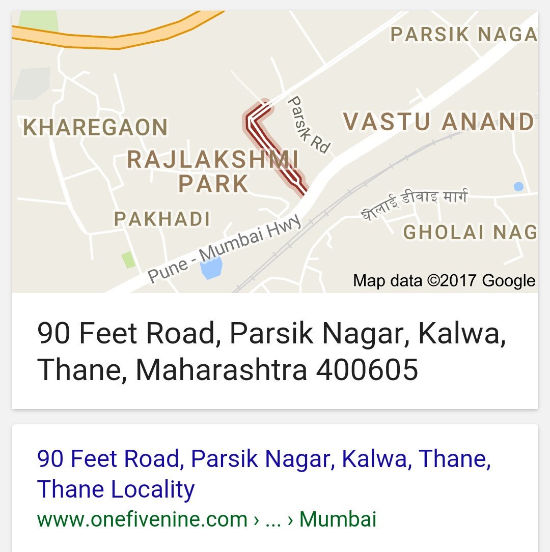 <a href="/MMRDA_TWEET/">MMRDA</a>  Awaiting completion of Parsik Kalwa 90 feet road pending since 5 years . It will resolve load on Kalwa Naka <a href="/Dev_Fadnavis/">Devendra Fadnavis</a>