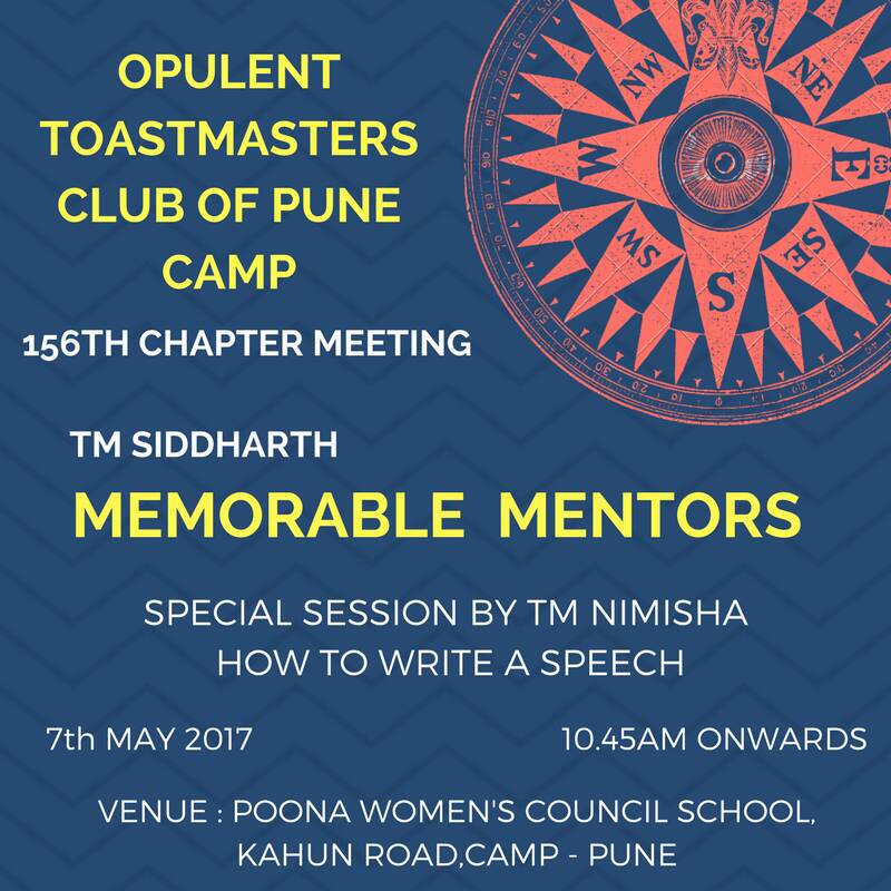 TMCPCamp's tweet image. Speaking Sunday&apos;s at Opulent Toastmaster Club of Pune Camp and a special session by our madam President TM Nimisha
