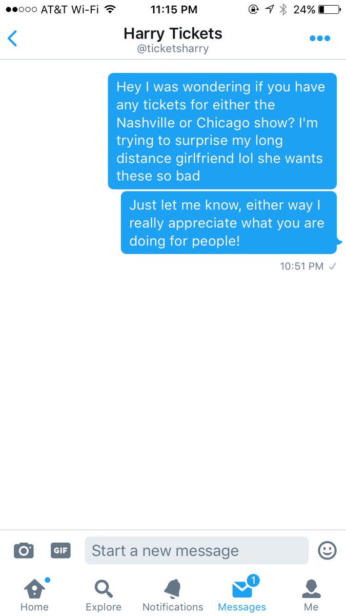 taybay110513's tweet photo. Pls help! I need 900 rts so I can surprise my girlfriend with tickets!Thank u so much @ticketsharry 4 this opportunity! 24 hrs!#HarryStyles https://t.co/HlgRtnfN8N