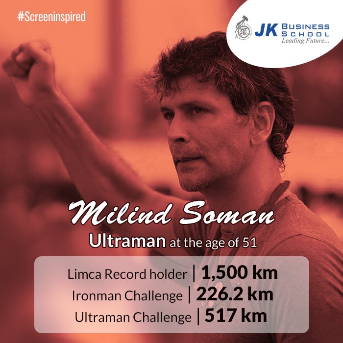 JKBSGurgaon's tweet photo. All limits are self imposed.
#screeninspired #nolimits #milindsoman #JKBusiness https://t.co/PrsJjXzAAY