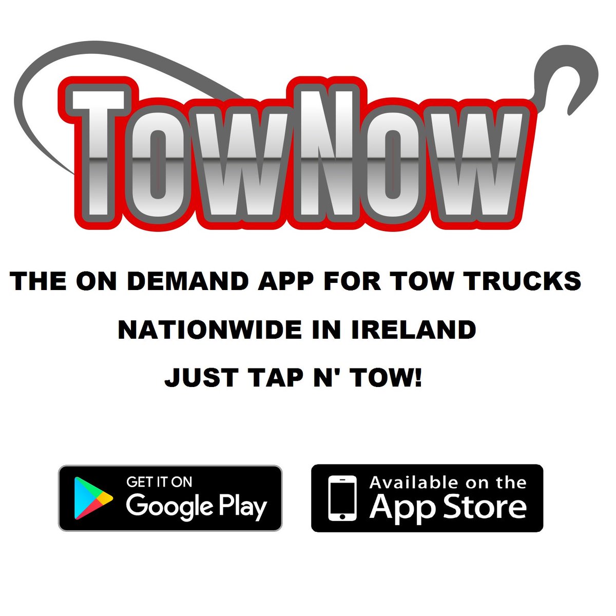 Tow_Now_App's tweet image. Tow Now App - Download for Free - Towing - Jumpstarts - Flat tire Rescue in minutes. Hailo of Roadside Rescue in Ireland.No Subscription Fee