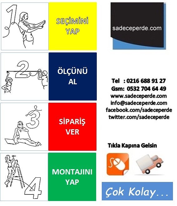 Türkiye'nin ilk perde e-ticaret sitesi
Sadece 4 Adımda Perden Pencerende..
Şimdi dene...
sadeceperde.com