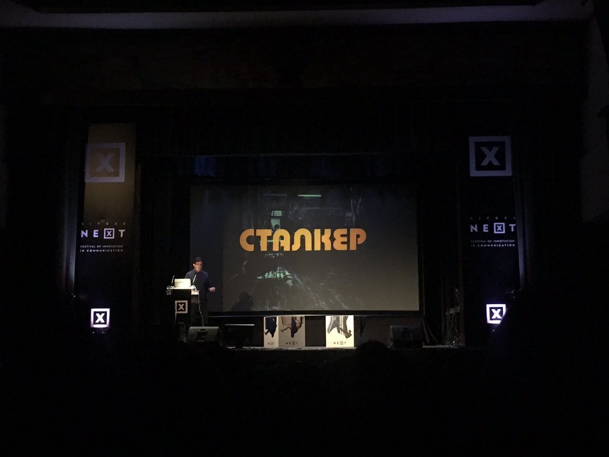 anitapala_'s tweet photo. Última conferencia de la mañana: “Enabling #innovation, If that’s #possible, which It might not be.” 💡#BrianWilliams #SitgesNext17 https://t.co/r4DOfz51S4