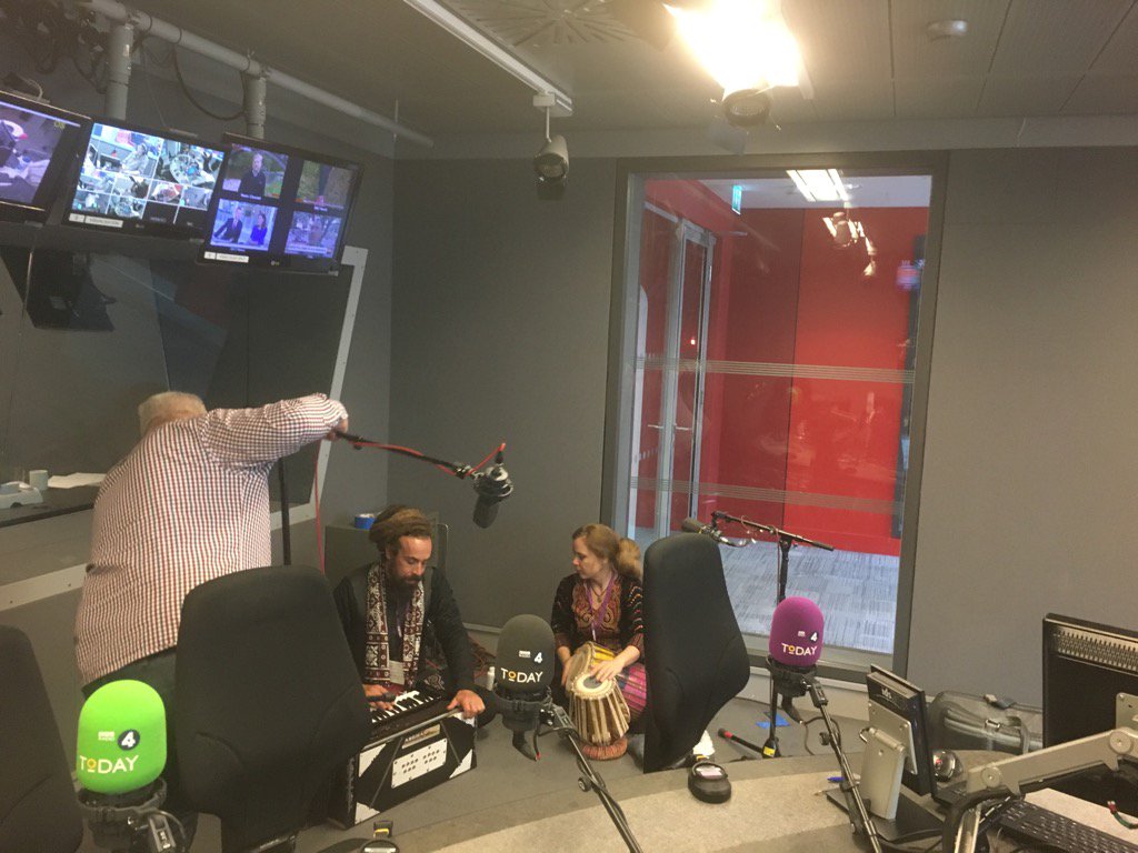 Not often we have qawwali musicians in the studio..