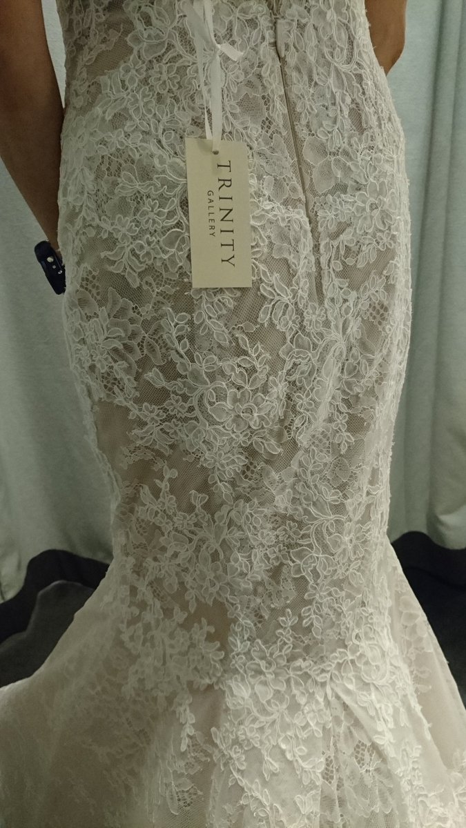 TrinityGallery_'s tweet photo. We are in awe of the #lace work on the @M_Lhuillier Keaton #weddingdress. #trunkshow over the weekend. #moniquelhuillier #ML #brides https://t.co/1CUn2MHzf2