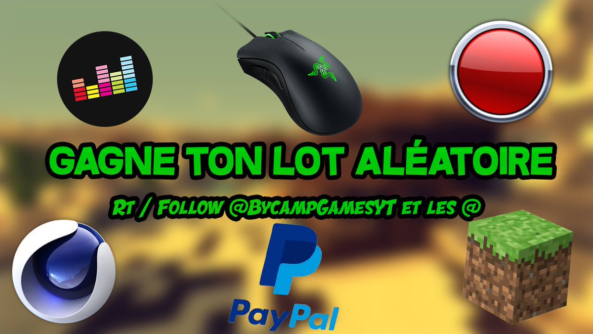 BycampGamesYT's tweet photo. ⏩CONCOURS SPEED⏪

🎁GAGNE UN LOT ALÉATOIRE🎁

#RT 🔃 + #FOLLOW ↙
@BycampGamesYT 
@ Si tu veux etre mentionné pour pas cher ⏩DM

Tas 15 #RT 🍀🔥😱 https://t.co/LH8Ukbe22D