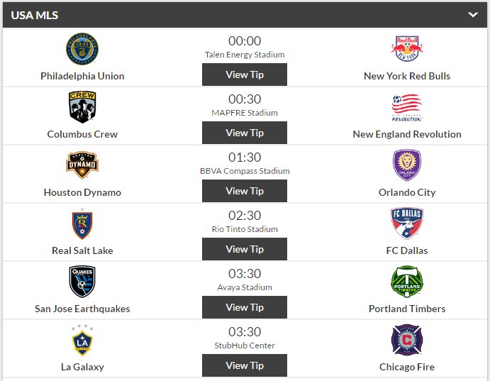 FootySuperTips's tweet image. Six more #MLS games kicking off after midnight!

TIPS &amp;amp; Previews available HERE ▶ freesupertips.co.uk/leagues/mls/