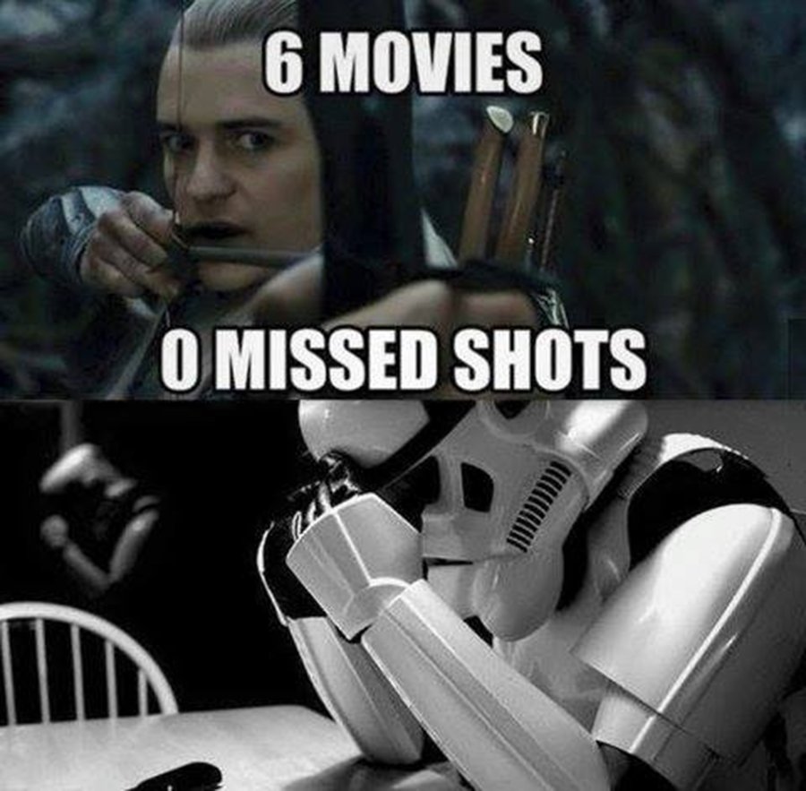 Hitekfr's tweet photo. #lotr #legolas #starwars #stormtrooper https://t.co/yTnQ6Ij12z