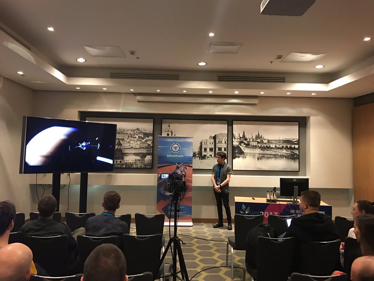 AlexKowel's tweet image. Pablo Vazquez speaks about Blender #blend4web #B4WConf #b3d