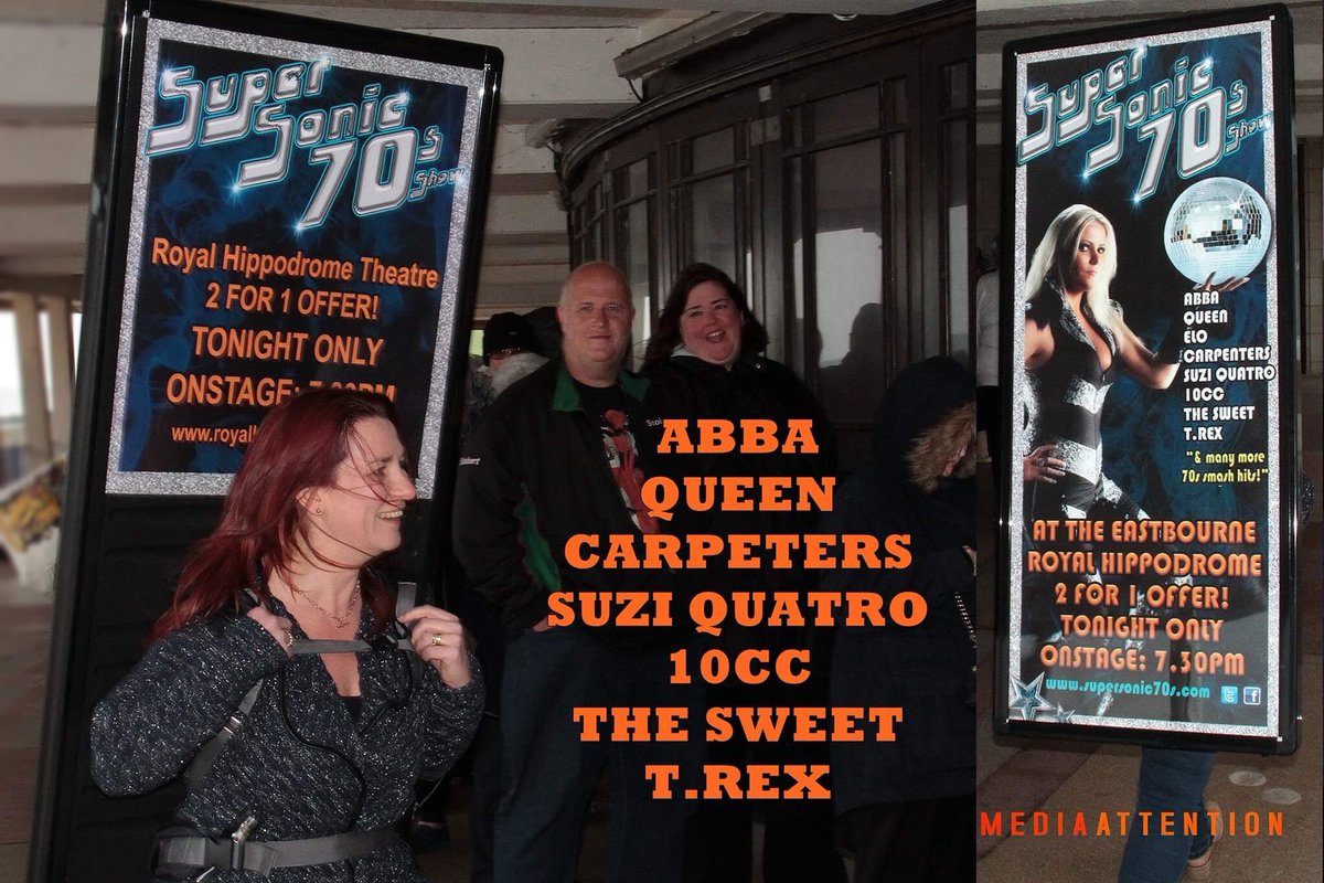 TONIGHT <a href="/royalhippodrome/">The Royal Hippodrome Theatre</a> ... 2 for 1 offer on Supersonic 70s Show 8pm call 01323 802020 to book