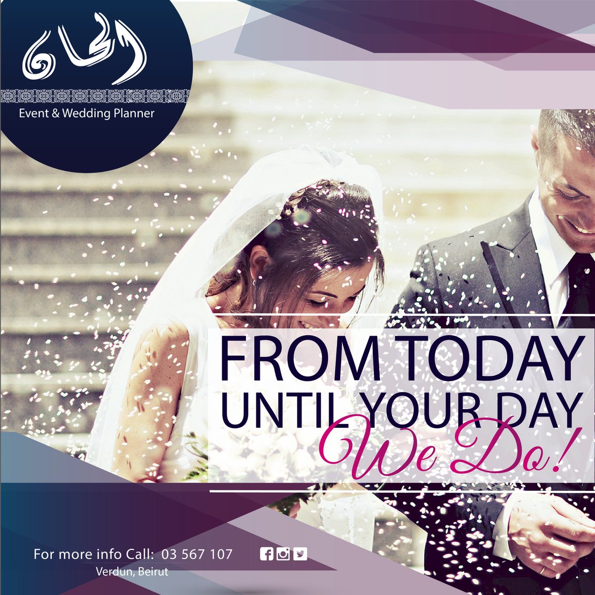 alhan_group's tweet photo. FROM TODAY UNTIL YOUR DAY , WE DO!
For more info please contact: 03 567 107
#alhangroup #happyeaster #weddingplanner #zaffe #cake https://t.co/j6UwJwFIaZ