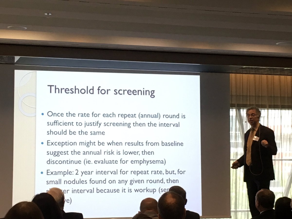 ColmMcGarvey's tweet photo. Dr David Yankelevitz, Mount Sinai discusses early lung cancer detection &amp; change of screening intervals #IELCAP36 https://t.co/VjARBPJJo6