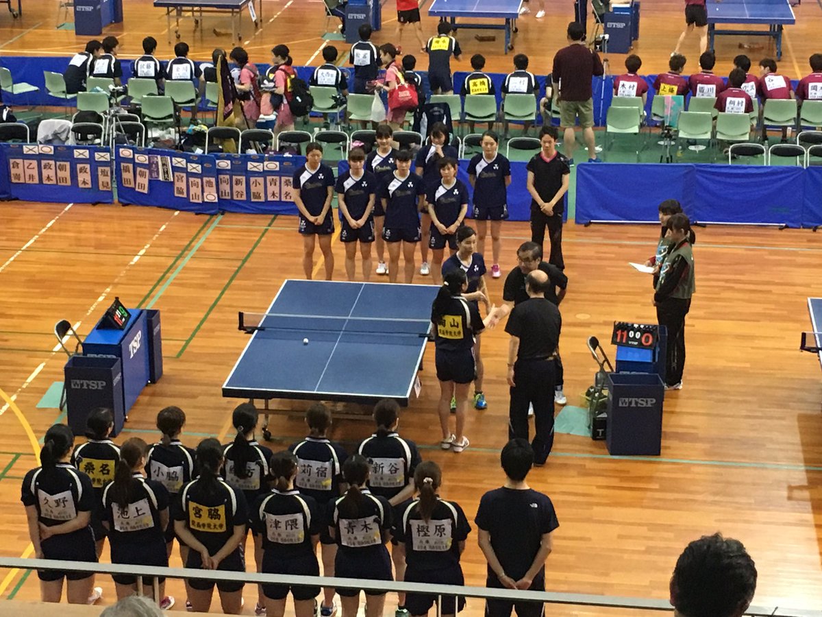 同志社大学体育会卓球部 Twitterren ド交野 女子 同志社 4 3 関西学院大学 1 朝田 3 1 宮脇 2 橋田 3 1 向山 3 塩見 1 3 池上 W 政本 朝田 2 3 向山 新谷 5 政本 3 1 小脇 6 乙井 1 3 青木 7