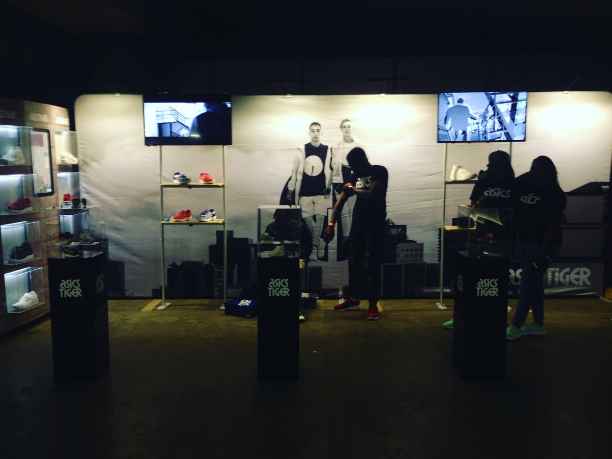 Camo_Unlocked's tweet photo. All set up for SXC JHB. Sneaker heads we're ouchea #asicstigersa #constitutionhill https://t.co/v4nlBT2B8Q