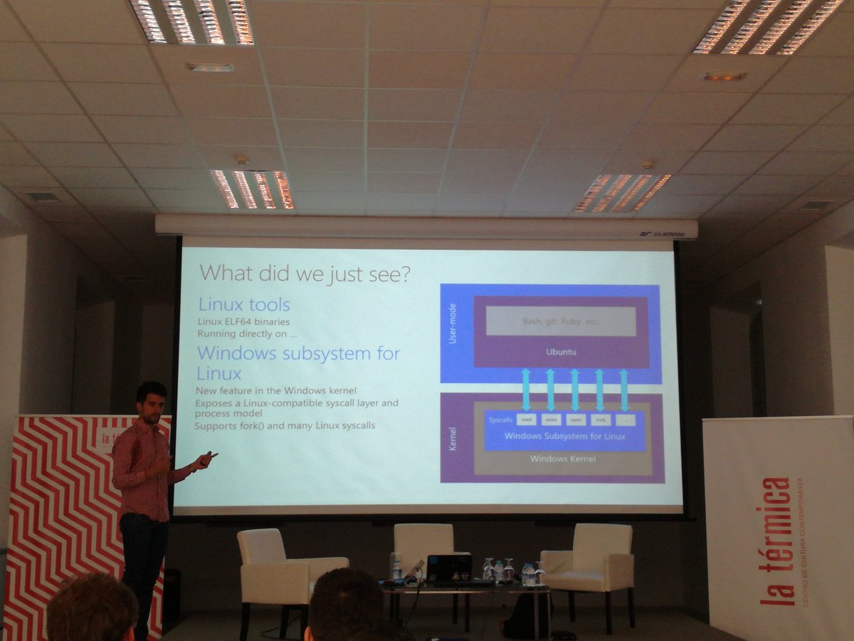 aescanero's tweet image. #opensouthcode Integración Windows y Linux