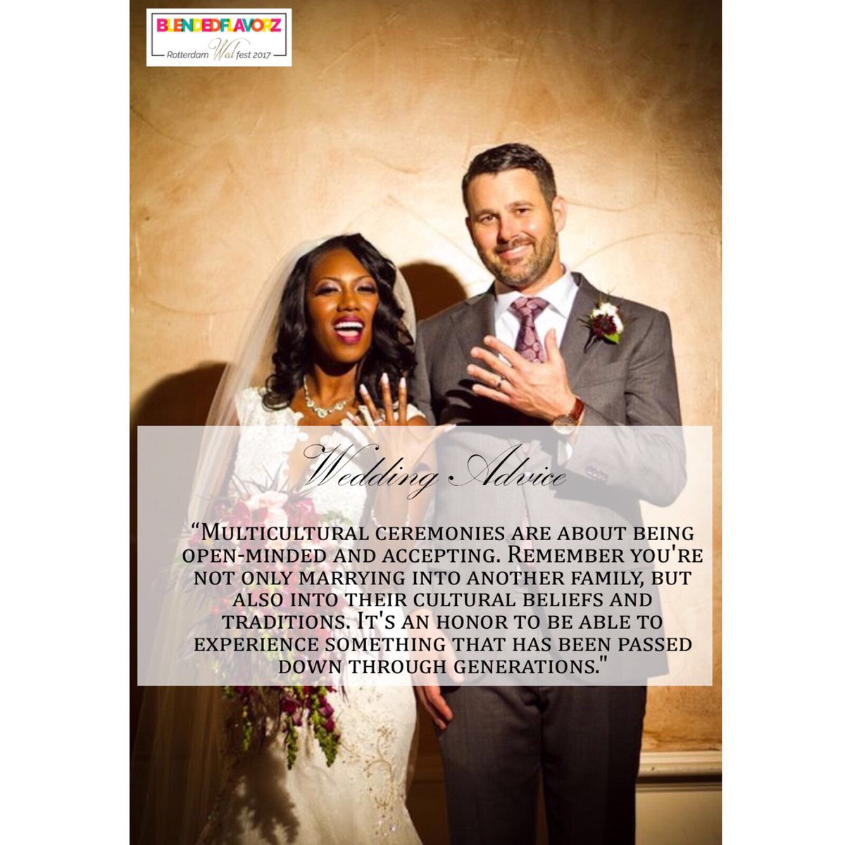 Eva_wep's tweet photo. Multicultural wedding advice
#WEDfest2017 #WEDfest #BlendedFlavorz #colorfulweddings #evaservicebureau #Rotterdam #multiculturalweddings https://t.co/aDGAKgKhPm