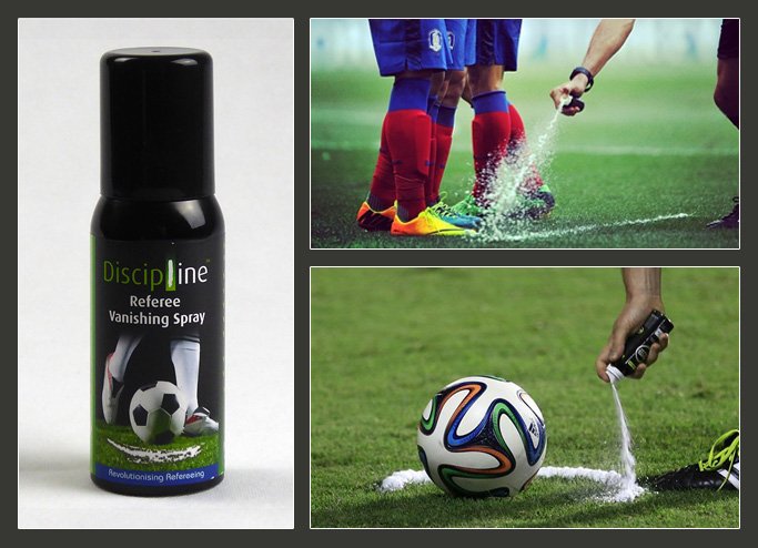 Vanishing Spray, el vaporizador de los árbitros de fútbol - tokegol ow.ly/rVh430bo3Su
