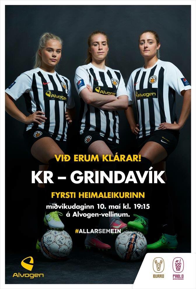 KRreykjavik's tweet photo. Fyrsti heimaleikur á miðvikudag hjá stelpunum https://t.co/3mYVe0xuGC