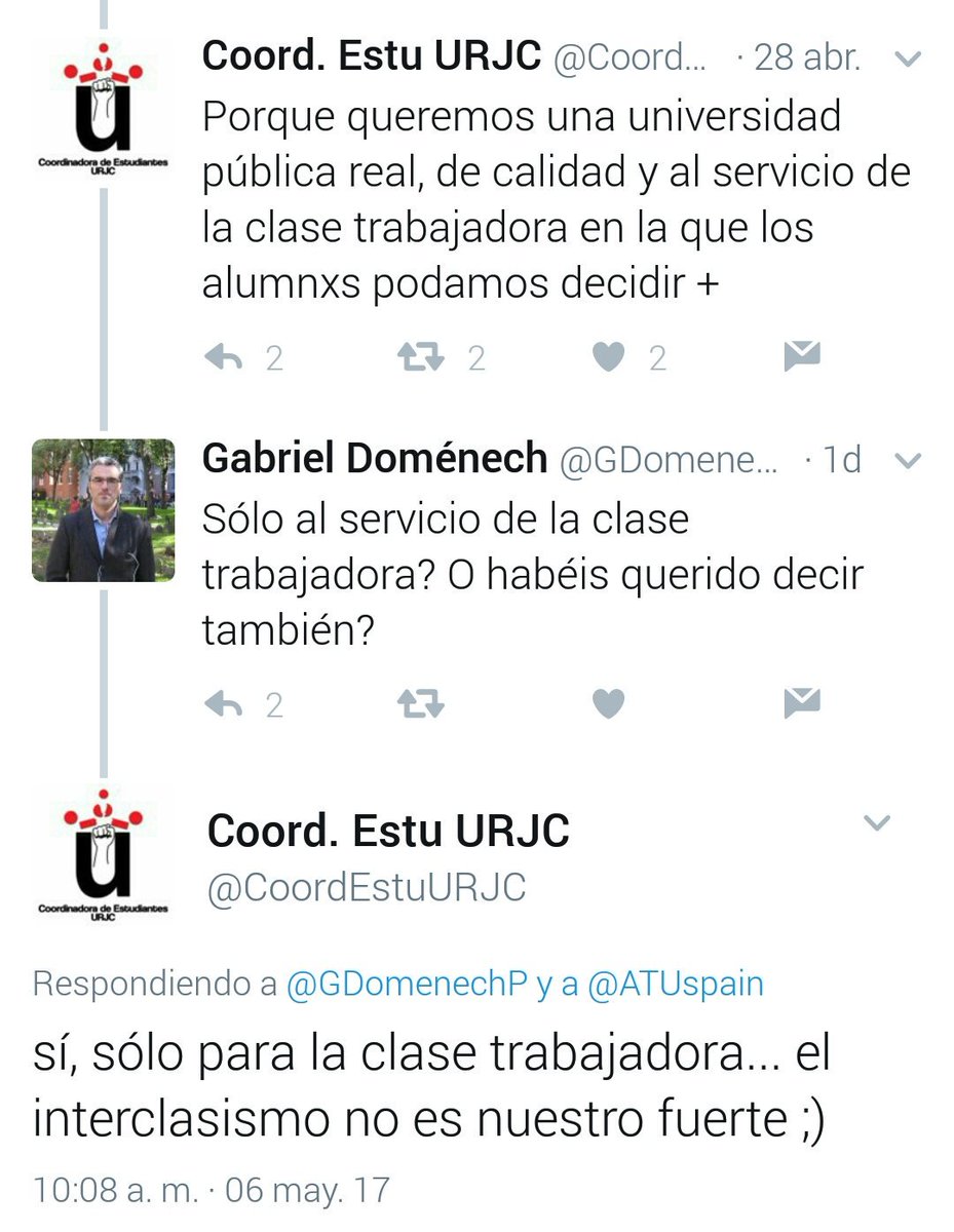 BAE Fuenlabrada🔻 (@bae_fuenlabrada) on Twitter photo Desde la <a href="/CoordEstuURJC/">Coord. Estu URJC</a> luchamos por una educación por y para la clase trabajadora. No se puede luchar a la vez por oprimidxs y opresores. Desde la <a href="/CoordEstuURJC/">Coord. Estu URJC</a> luchamos por una educación por y para la clase trabajadora. No se puede luchar a la vez por oprimidxs y opresores.