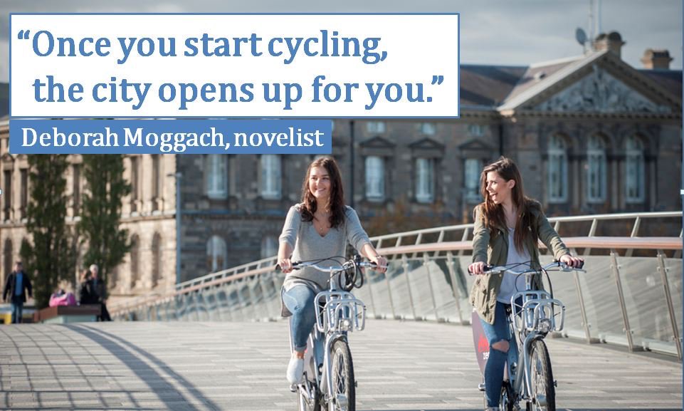 'Once you start cycling, the city opens up for you.' (Deborah Moggach) #quote #cycling #inspiration #SaturdaySayings #belfastbikes