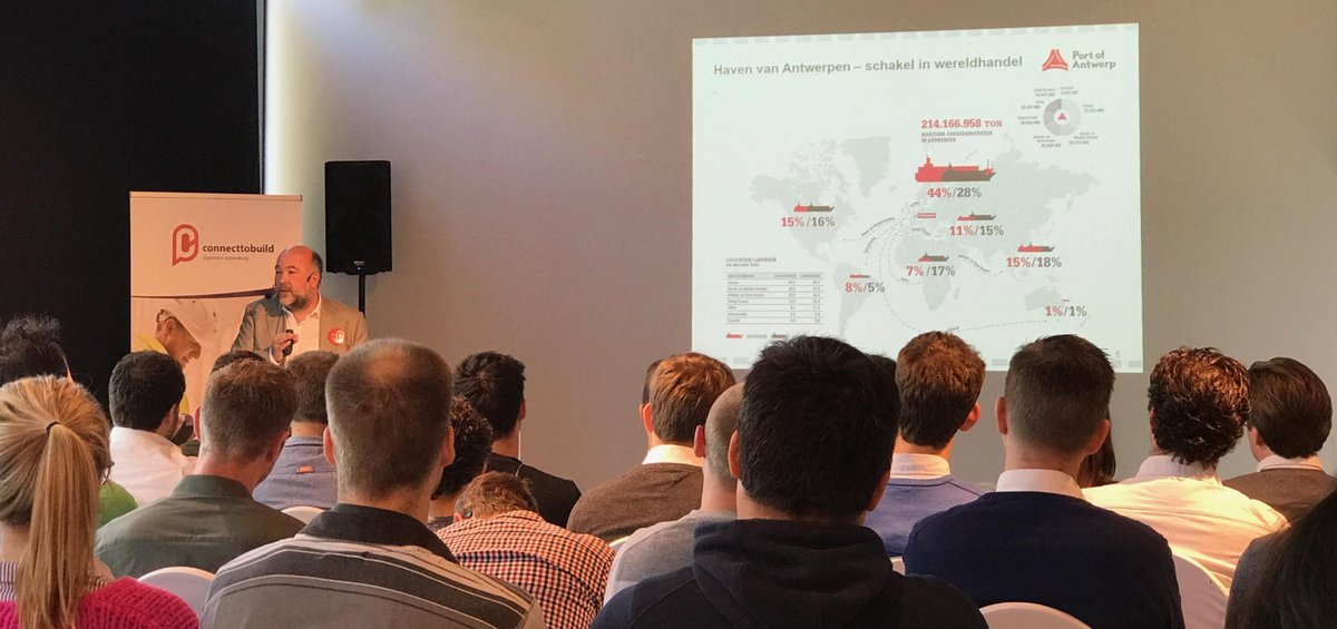 BESIXOfficial's tweet photo. #connecttobuild #portofantwerp interessante presentatie van Kurt Tuerlinckx over de haven van morgen @kurttuerlinckx https://t.co/pVfnFmwfDI