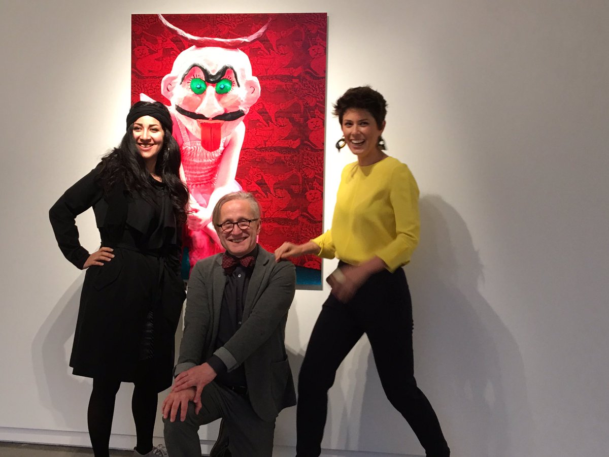 MatterGallery's tweet photo. We have fun @MatterGallery Malekeh Nayiny Iranian/French artist art work brings unbelievable colour, joy and magic to Toronto. Don't miss it https://t.co/yEhPGXRECh