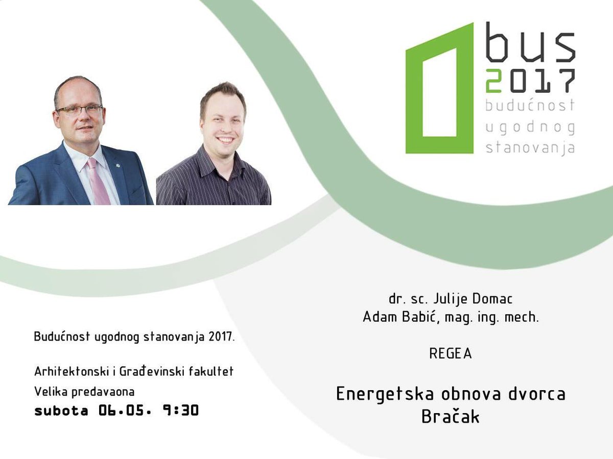 RegeaAgency's tweet photo. Stigli smo na BUS2017! Pričamo o realizaciji projekta obnove dvorca Bračak. #regea #energyefficiency #supeus.hr https://t.co/imEAu2c9oH