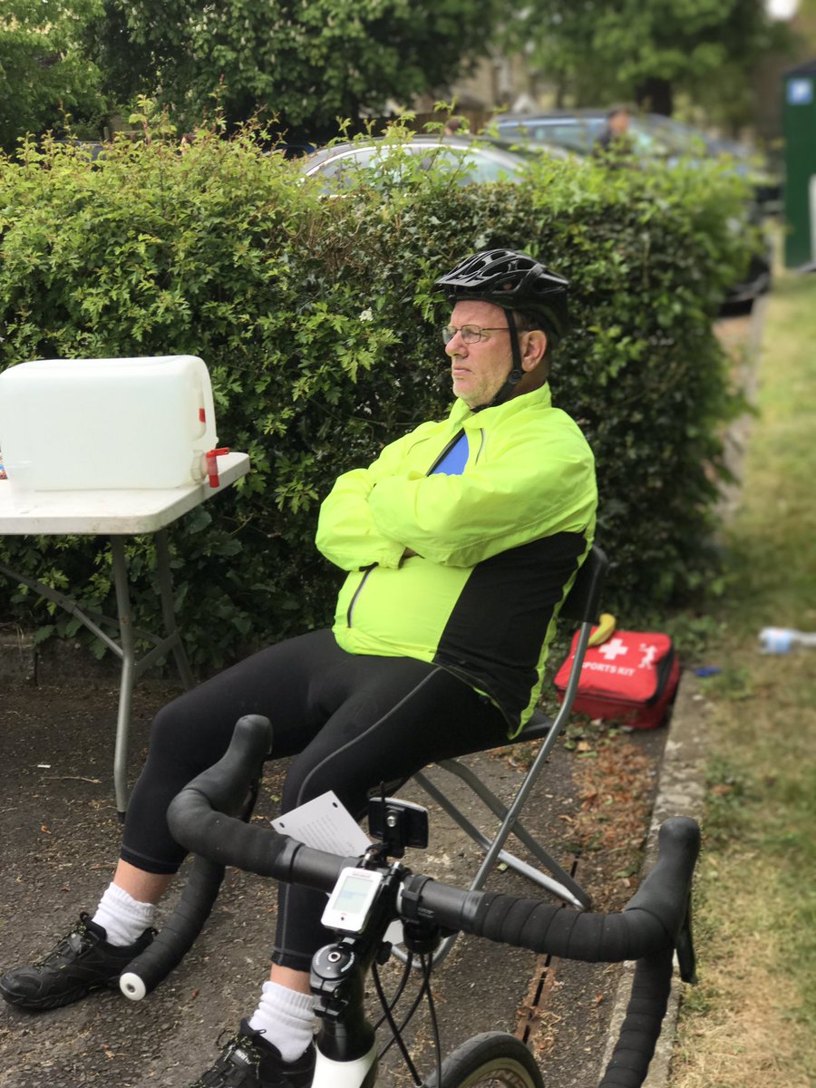 EntertainerTeam's tweet photo. First put stop and Gary found a chair! #BigCotswoldChallenge https://t.co/BOxKdqbTfW