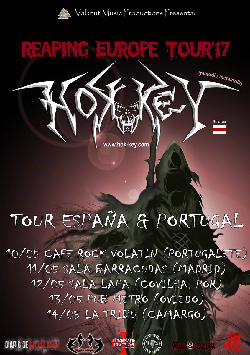 HOK-KEY, gira España/Portugal 2017

rockinspain.es/noticias/hok-k…

<a href="/ValknutMusic/">Valknut Music Prod</a>