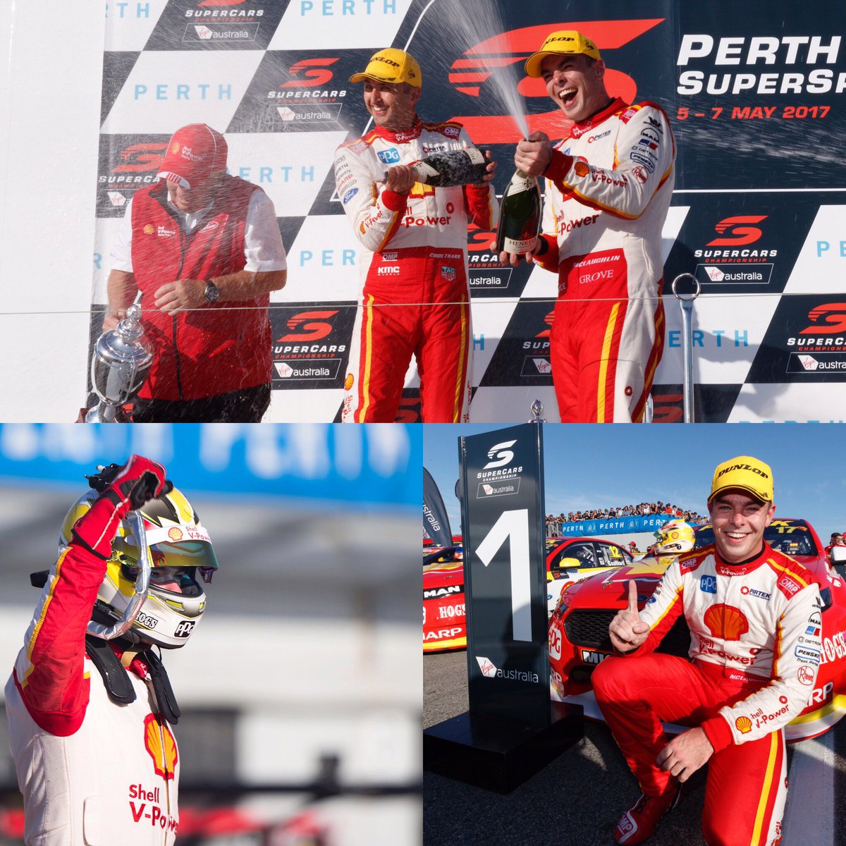 smclaughlin93's tweet photo. What a day ! So proud of everyone at @DJRTeamPenske - my first @supercars series win with the team and a 1-2 ! Good job and Thanks everyone https://t.co/Wc2ip7e8jo