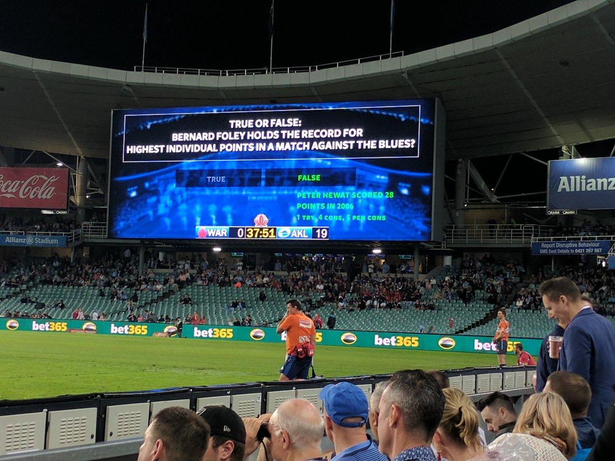 Yeah, if we could just score any points tonight, that'd be great... #WARvBLU