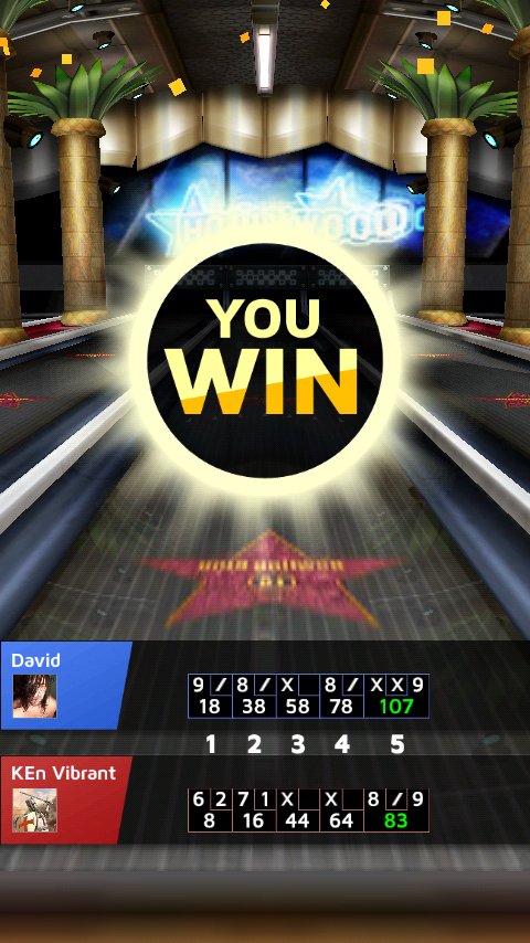 DavidKeithSher2's tweet photo. I won at Los Angeles stage with 107 points! Challenge me now![https://t.co/qjP6LRqN4x] #Bowling_King https://t.co/BT2unZmPUn