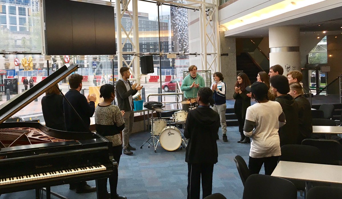 Jazzlines Ensemble workshop <a href="/THSHBirmingham/">THSH</a> with @stellarobmusic <a href="/DavidFerrisKeys/">David Ferris</a>