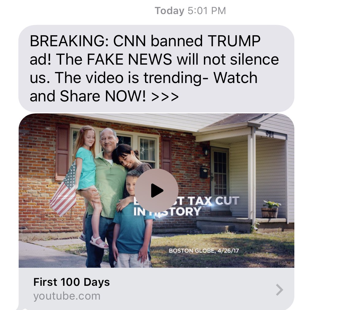 CNN banned Trump first 100 days ad....lets share.

 ln.is/Dn7Rc by #Deplorable_Ed via <a href="/c0nvey/">Convey</a>