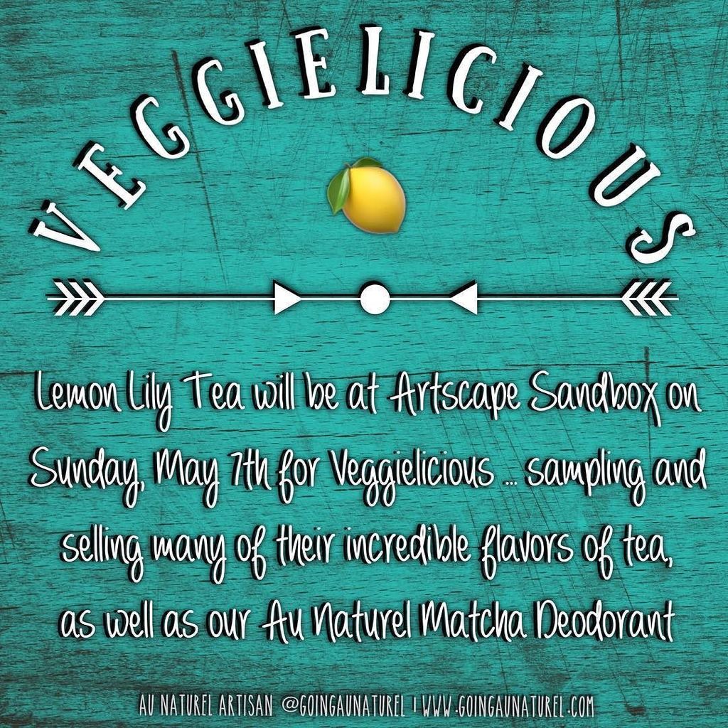Getting low on Au Naturel Matcha Deodorant?  Head on over to @artscapesandbox on May7 for VEGGIELICIOUS and hit up… bit.ly/2pRQJMY