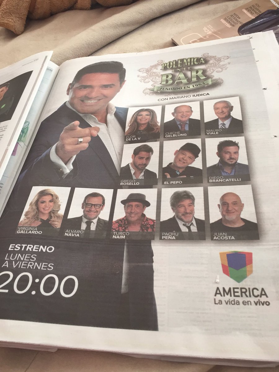 GRACIAS <a href="/AmericaTV/">América TV</a> y <a href="/AmericaTVPrensa/">America Prensa</a> x SEMEJANTE PROMO!!.. hermosa grafica!! Se viene POLEMICA en el Bar lunes 8 de Mayo 20hs @polemicabar