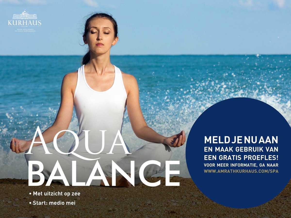 Vanaf donderdag 11 mei start ik met Aqua Balance. Een proefles is gratis! Spa Kurhaus - Scheveningen
info:
amrathkurhaus.com/nl/spa