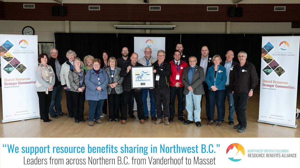 nwbc_rba's tweet photo. Leaders from across Northwest BC came together yesterday to discuss resource benefits sharing for NW communities. #sharedbenefits #NWBCRBA https://t.co/IZOPSZBJli