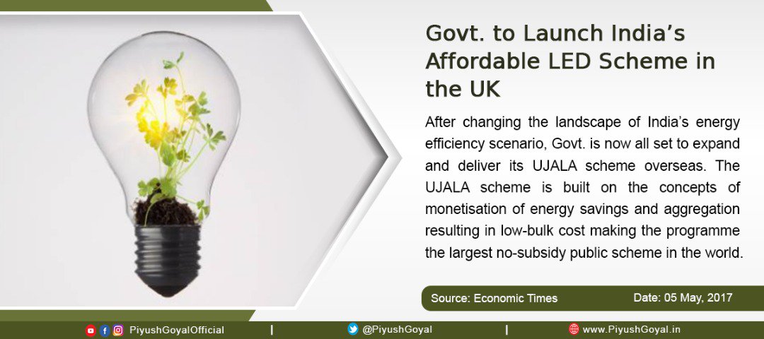 monoharlal's tweet photo. UJALA for All: After India, Government to replicate the success of affordable... https://t.co/RzZmAOkexZ by #smritiirani via @c0nvey https://t.co/2pn1G08YPz